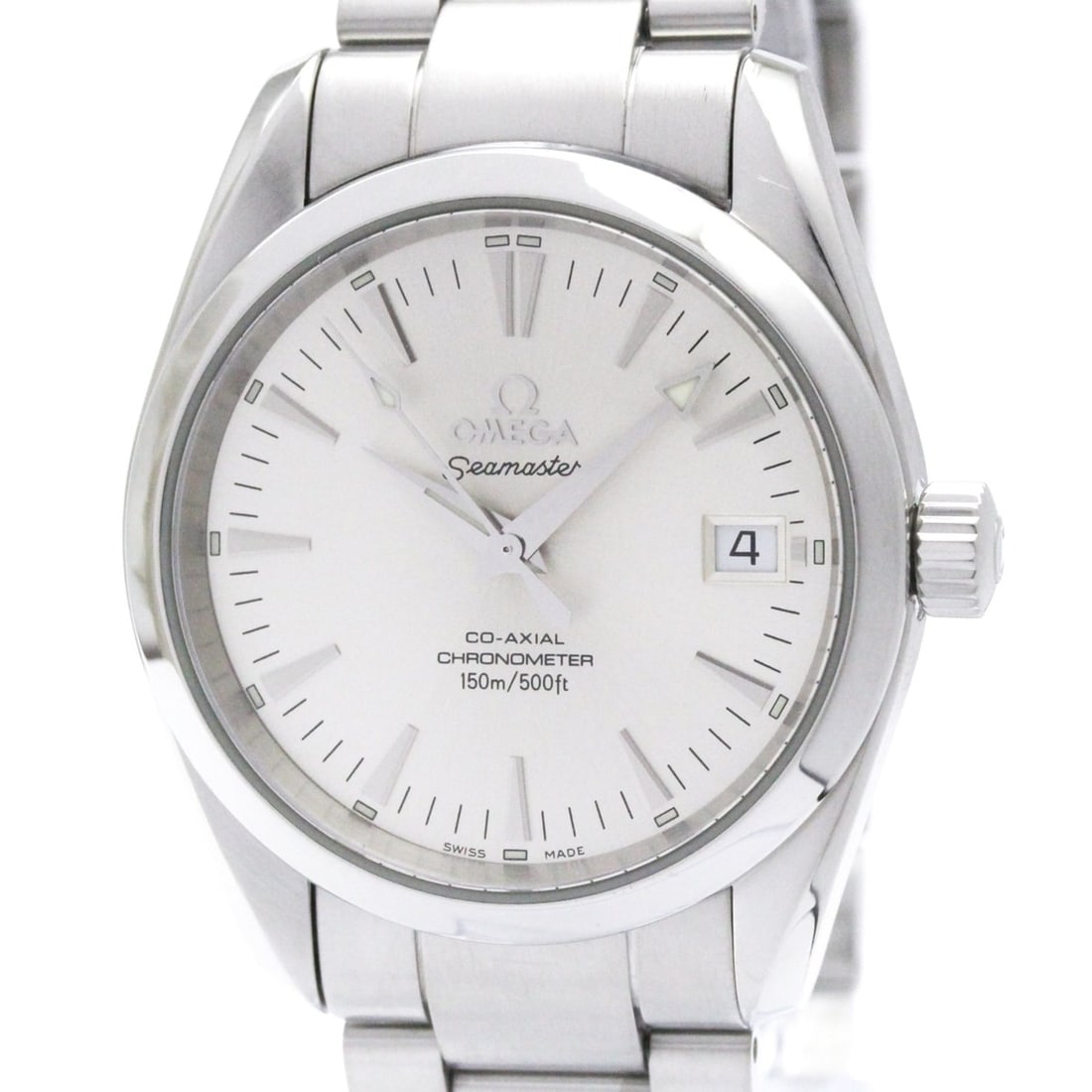OMEGA Seamaster Aqua Terra Co-axial Automatic Watch 2504.30 Polished: --- Catalog ---Category: SizeCase Diameter: 36mm / 1.42''Category: DesignType: WristwatchStyle: SportGender: MenColor (Dial): SilverMaterial (Band): Stainless steelMaterial (Case): Stainless steelCate