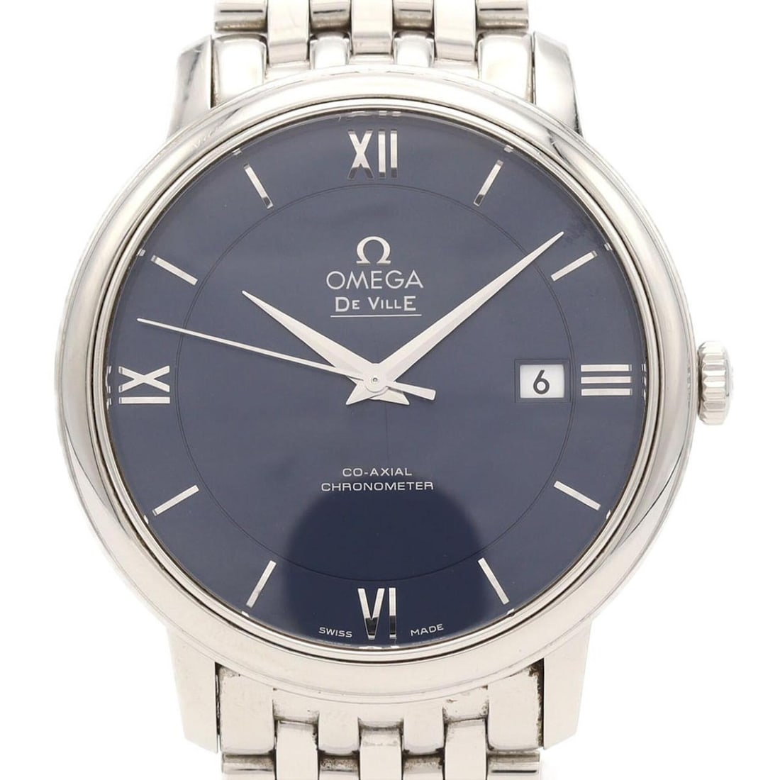 Omega De Ville Prestige 424.10.40.20.03.001 Stainless Steel Automatic Watch: --- Catalog ---Category: SizeWrist Size: 18.5cm / 7.28''Case Diameter: 40mm / 1.57''Category: DesignType: WristwatchGender: MenColor (Dial): BlueMaterial (Band): Stainless steelMaterial (Case): Stainl