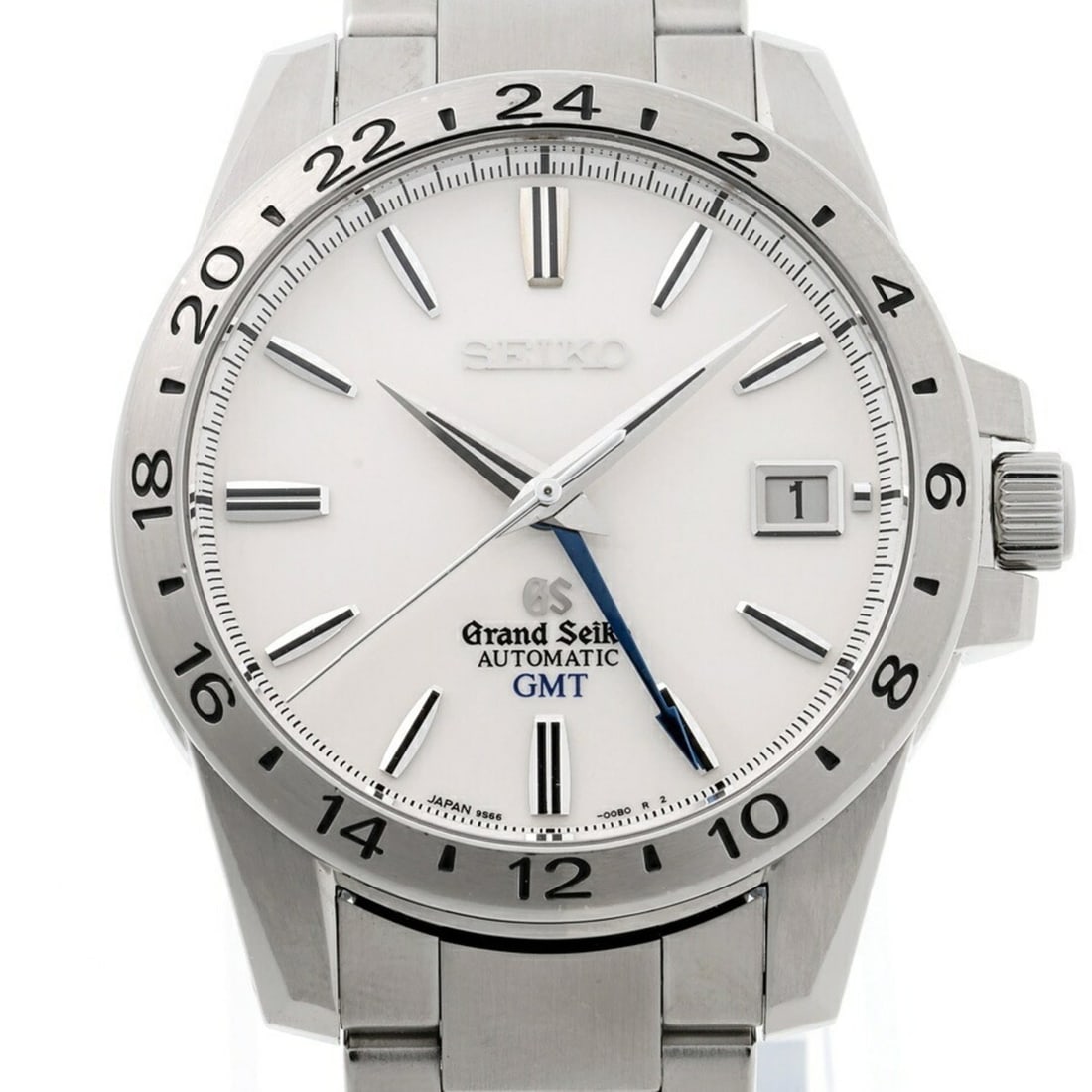 Seiko Grand Mechanical GMT SBGM025 9S66-00B0 White Automatic Watch: --- Catalog ---Category: SizeWrist Size: 17.5cm / 6.88''Case Diameter: 39mm / 1.54''Category: DesignType: WristwatchGender: MenColor (Dial): WhiteMaterial (Band): Stainless steelMaterial (Case): Stain