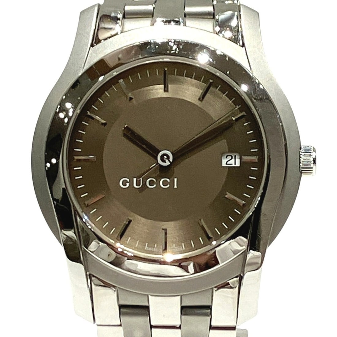 Gucci GUCCI watch, total weight 99.0g, stainless steel, quartz movement, champagne gold dial, 5500XL (1 of 9)