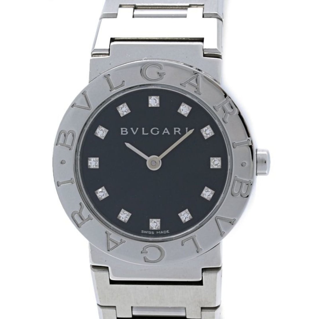 BVLGARI Bulgari 12-Diamond Watch (Old Model BB26SS) - Women's Watch, Stainless Steel, 40451 (1 of 11)