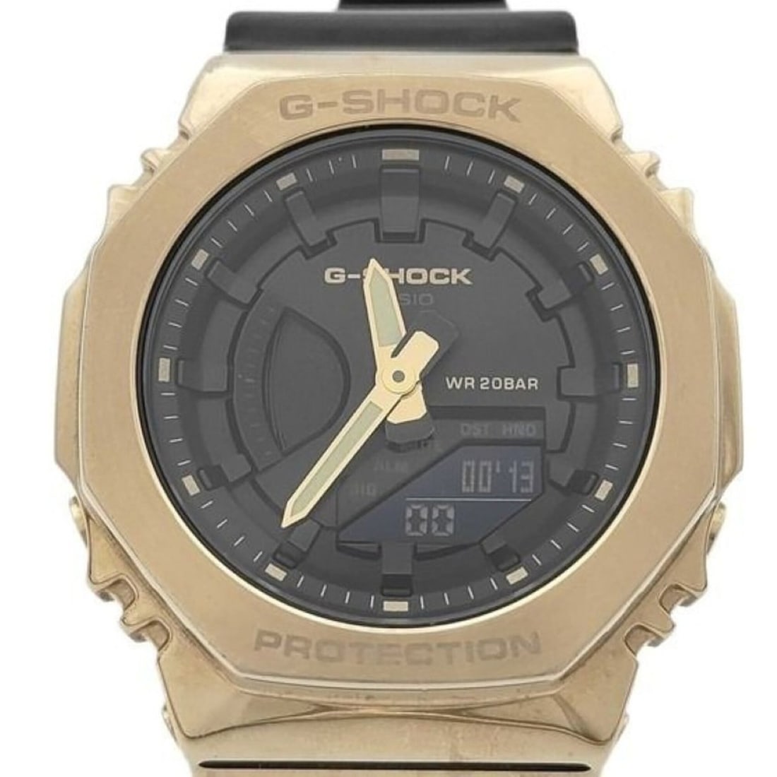CASIO G-SHOCK ANALOG-DIGITAL WOMEN GM-S2100GB-1AJF Black Gold Resin/Stainless Steel Women's Watch: --- Catalog ---Category: SizeWrist Size: 14.5cm - 20cm / 5.7'' - 7.87''Case Diameter: 40.4mm / 1.59''Category: DesignType: WristwatchGender: WomenColor (Dial): BlackMaterial (Case): Stainless steelCat