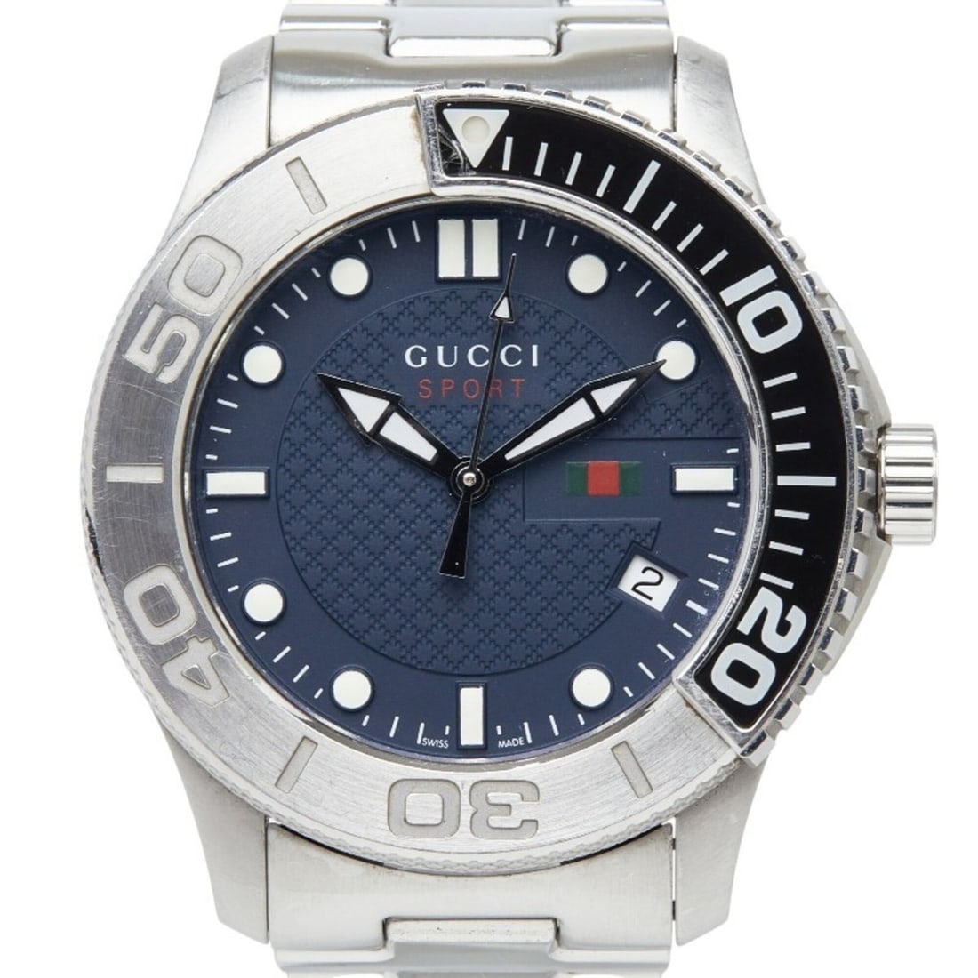 Gucci G-Timeless Sport Watch YA126253 Quartz Navy Dial Stainless Steel Men's GUCCI: --- Catalog ---Category: SizeWrist Size: 16.5cm / 6.49''Case Diameter: 45mm / 1.77''Category: DesignType: WristwatchGender: MenColor (Dial): NavyMaterial (Band): Stainless steelMaterial (Case): Stainl