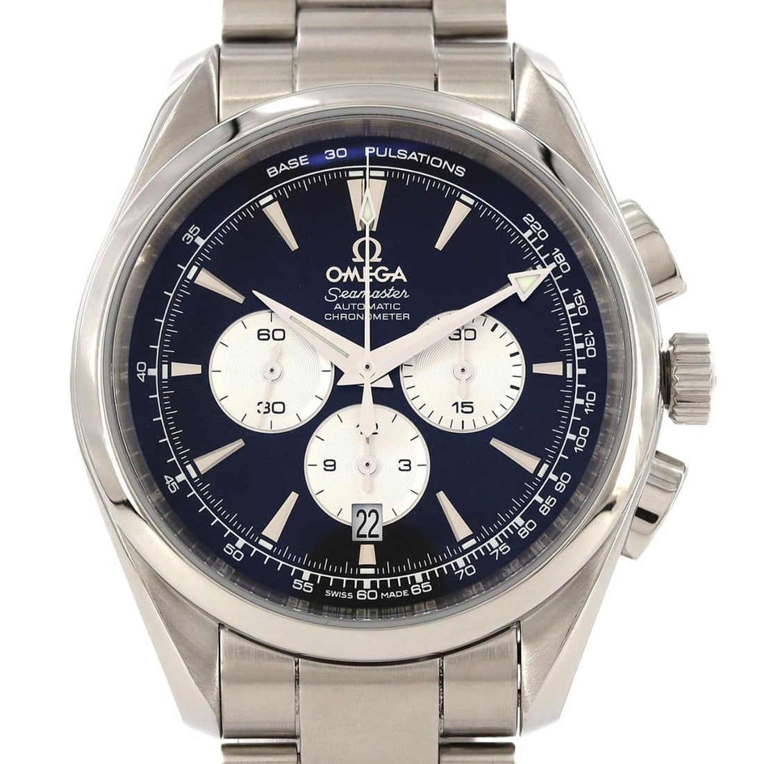 Omega Seamaster Aqua Terra Chrono 221.10.42.40.01.002 Stainless Steel Automatic Watch: --- Catalog ---Category: SizeWrist Size: 20cm / 7.87''Case Diameter: 42mm / 1.65''Category: DesignType: WristwatchGender: MenColor (Dial): BlackMaterial (Band): Stainless steelMaterial (Case): Stainle