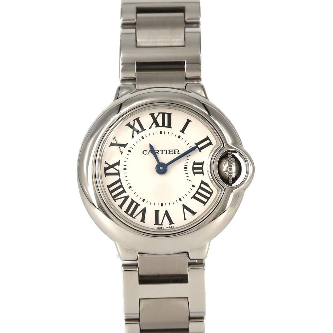 Cartier Ballon Bleu SM W69010Z4 SS Quartz Watch: --- Catalog ---Category: SizeWrist Size: 16cm / 6.29''Case Diameter: 28mm / 1.1''Category: DesignType: WristwatchGender: MenColor (Dial): BlueMaterial (Band): Stainless steelMaterial (Case): Stainless
