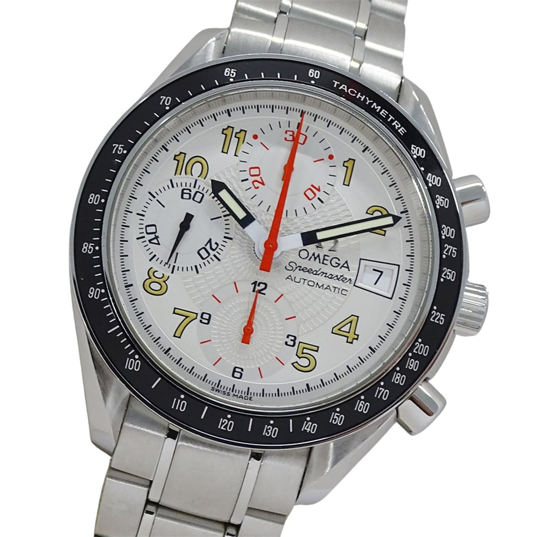 Omega Speedmaster Mark 40 3513.33 Men's Watch, Brand Name, Chronograph, Automatic Winding, Stainless: --- Catalog ---Category: SizeWrist Size: 19cm / 7.48''Case Diameter: 39mm / 1.54''Category: DesignType: WristwatchGender: MenColor (Dial): SilverMaterial (Band): Stainless steelMaterial (Case): Stainl