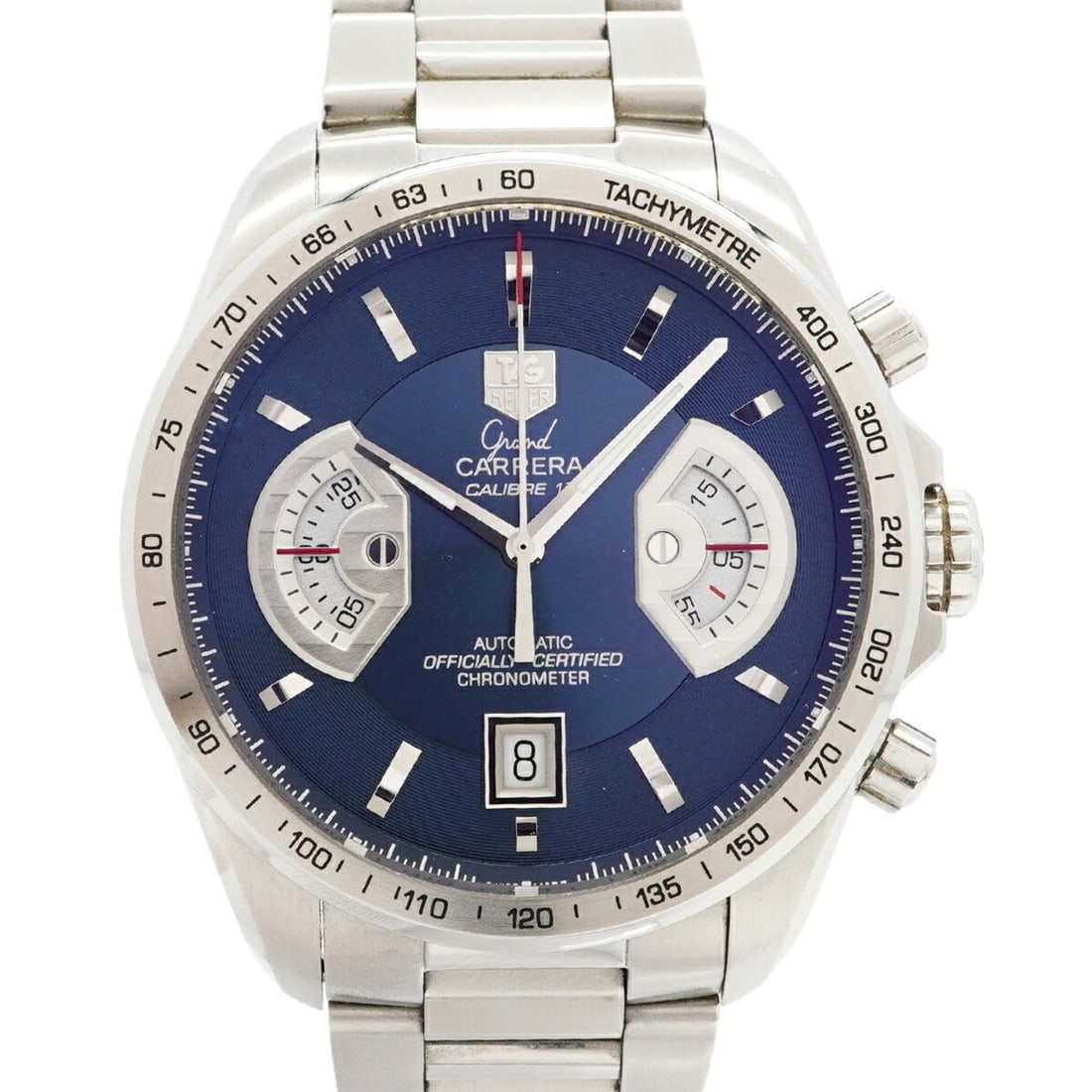 TAG Heuer Grand Carrera CAV511F Blue Dial Men's Watch (1 of 10)