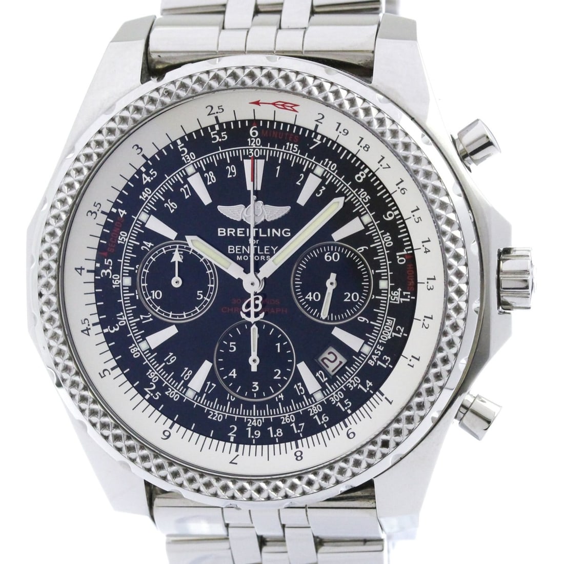 BREITLING Bentley Motors Steel Automatic Mens Watch A25362 Polished (1 of 10)