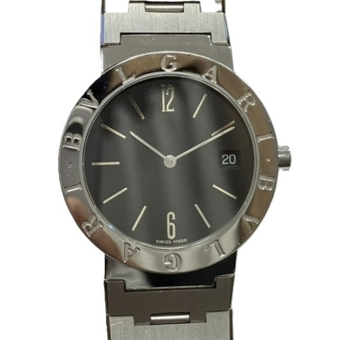 Bvlgari watch, total weight 78.8g, stainless steel, quartz movement, black dial, BB33SSD: --- Catalog ---Category: SizeWrist Size: 16.5cm / 6.49''Case Diameter: 33mm / 1.3''Category: DesignType: WristwatchGender: Men,WomenColor (Dial): BlackMaterial (Band): Stainless steelMaterial (Case): 