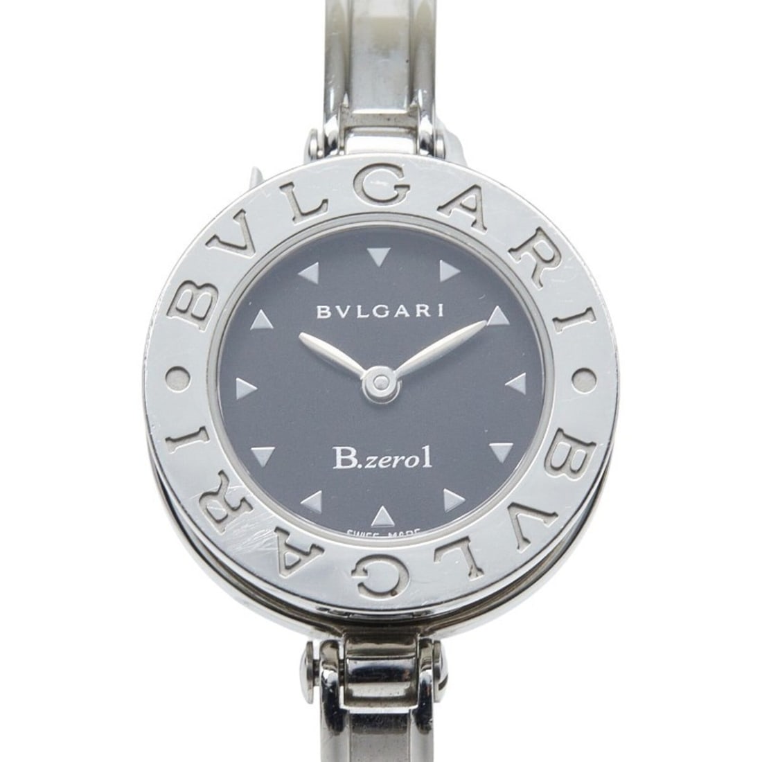 Bulgari Bzero1 BZ22S Quartz Watch, Black Dial, Stainless Steel, Women's BVLGARI: --- Catalog ---Category: SizeWrist Size: 14.5cm / 5.7''Case Diameter: 22.2mm / 0.87''Category: DesignType: WristwatchGender: WomenColor (Dial): BlackMaterial (Band): Stainless steelMaterial (Case): St