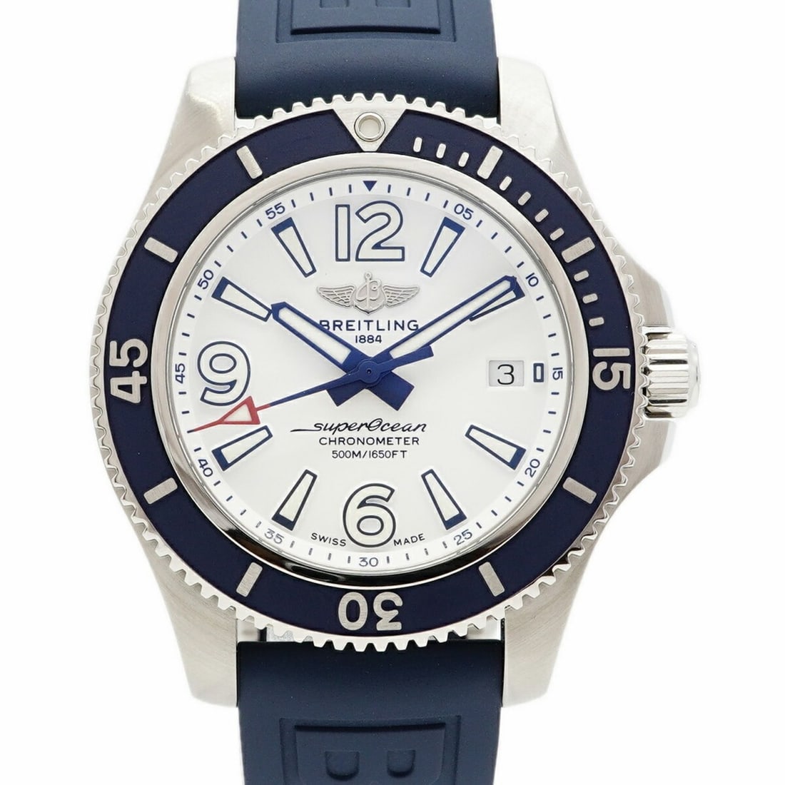 Breitling Superocean Automatic 42 A17366 White Dial Men's Watch: --- Catalog ---Category: SizeWrist Size: 17.5cm / 6.88''Case Diameter: 42mm / 1.65''Category: DesignType: WristwatchGender: MenColor (Dial): WhiteMaterial (Band): RubberCategory: GeneralMPN: A17366Bra