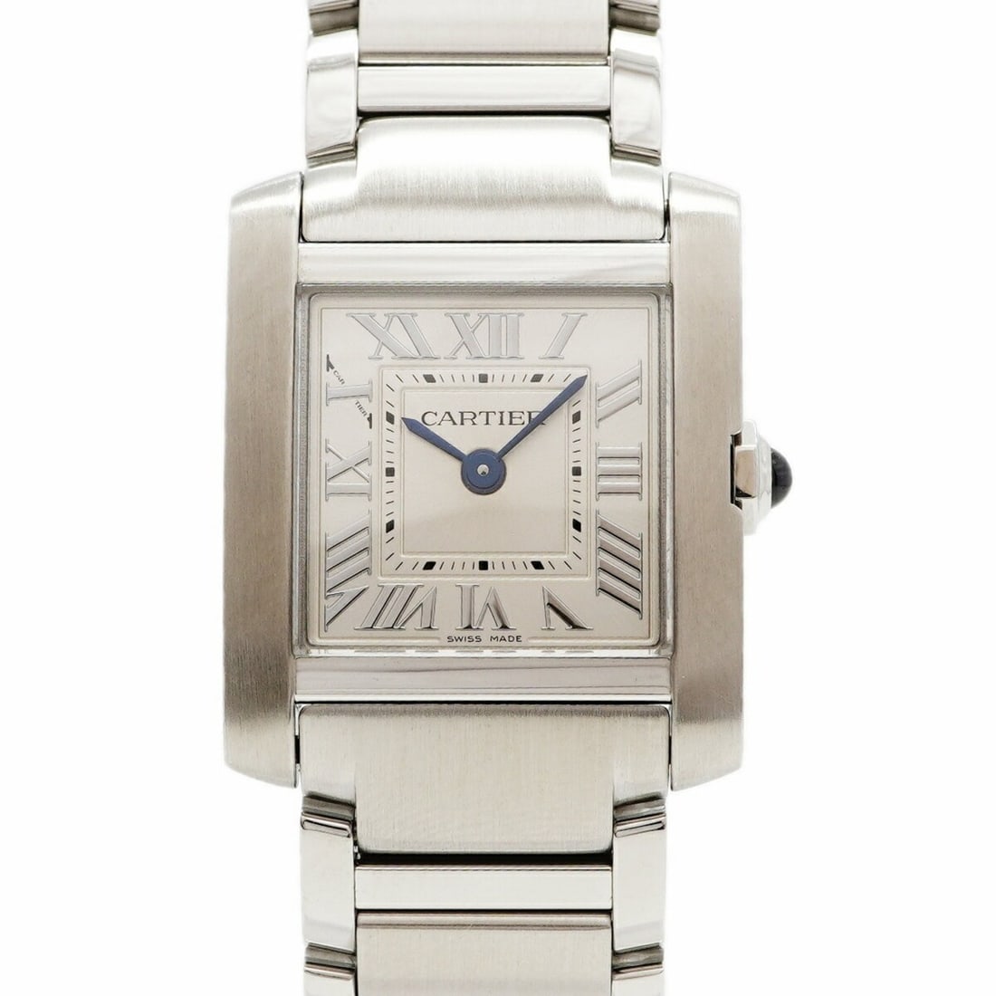 Cartier Tank Française SM WSTA0065 Silver Dial Women's Watch: --- Catalog ---Category: SizeWrist Size: 16cm / 6.29''Case Diameter: 21.1mm / 0.83''Category: DesignType: WristwatchGender: WomenColor (Dial): SilverMaterial (Band): Stainless steelCategory: GeneralMP