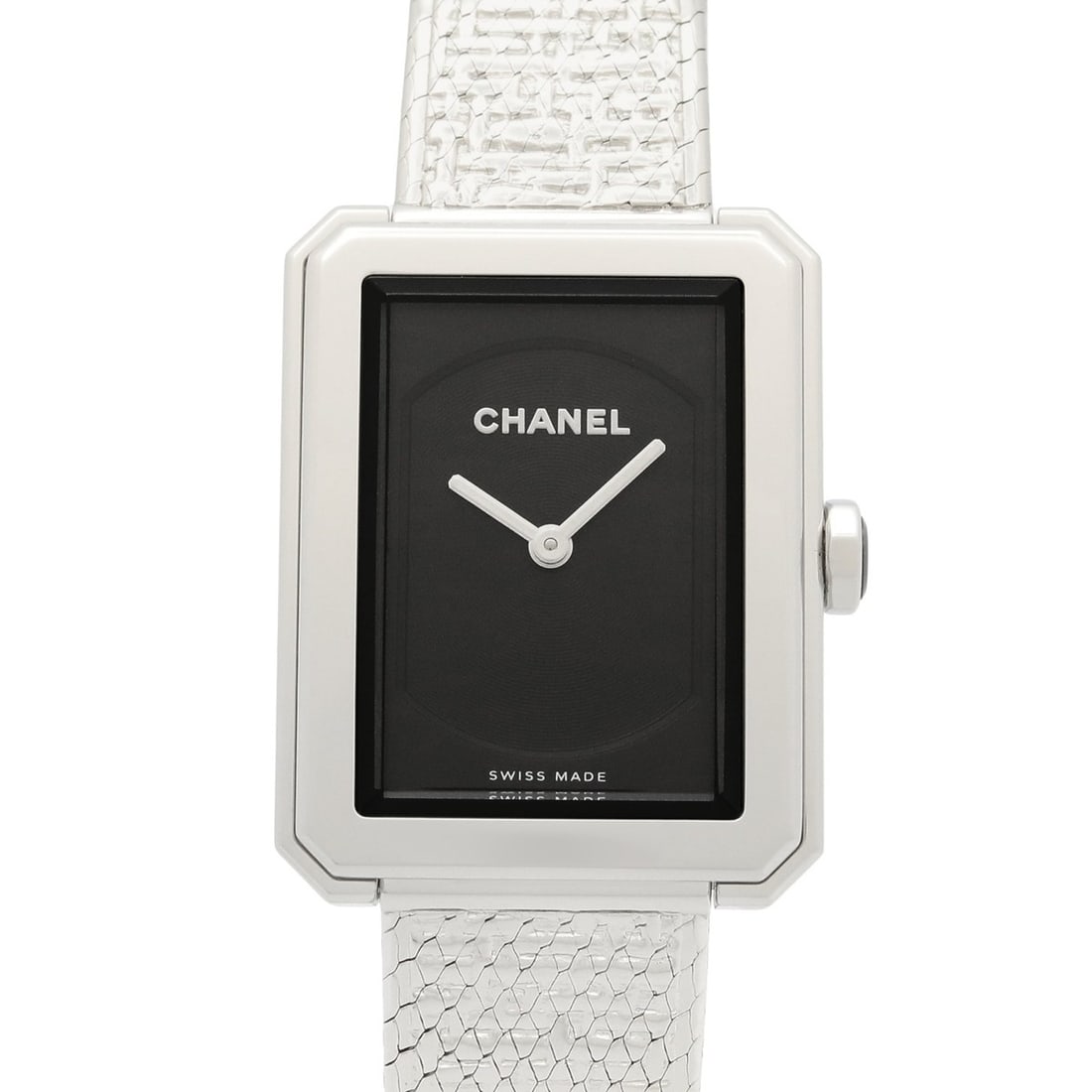 Chanel Boyfriend Tweed Watch, Stainless Steel, Women's, Black, H4876: --- Catalog ---Category: SizeWrist Size: 16.5cm / 6.49''Case Diameter: 21.4mm / 0.84''Category: DesignType: WristwatchGender: WomenColor (Dial): BlackMaterial (Band): Stainless steelMaterial (Case): S