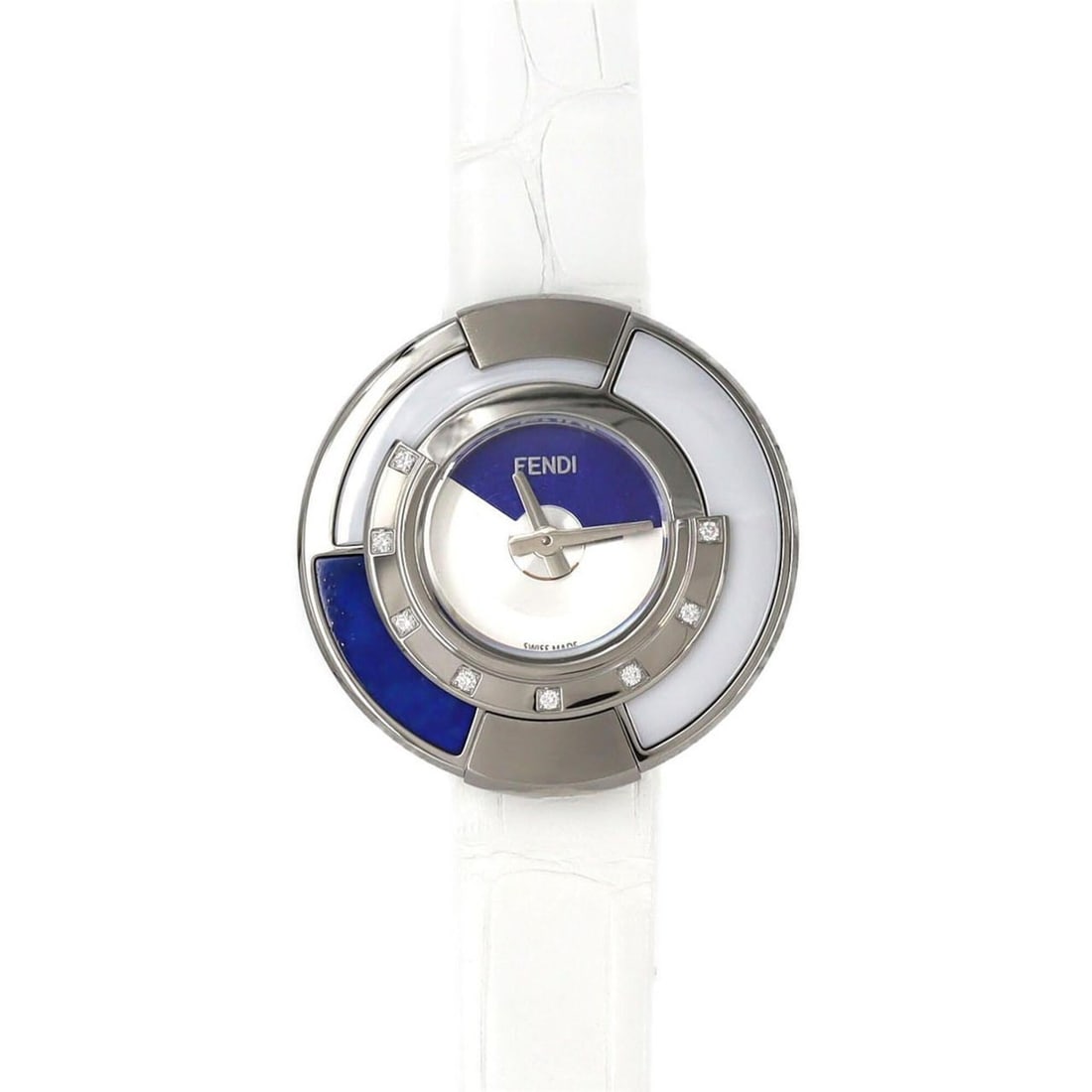 Fendi Polychromia 50000S SS Quartz Watch: --- Catalog ---Category: SizeCase Diameter: 33mm / 1.3''Category: DesignType: WristwatchGender: Women,MenColor (Dial): Blue, WhiteMaterial (Case): Stainless steelCategory: GeneralMPN: 50000SBrand: Fen