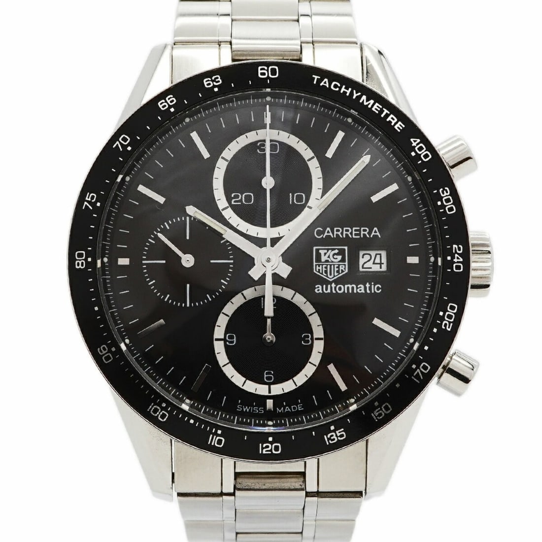 TAG Heuer Carrera CV2010 Black Dial Men's Watch: --- Catalog ---Category: SizeWrist Size: 16cm / 6.29''Case Diameter: 41mm / 1.61''Category: DesignType: WristwatchGender: MenColor (Dial): BlackMaterial (Band): Stainless steelCategory: GeneralMPN: CV