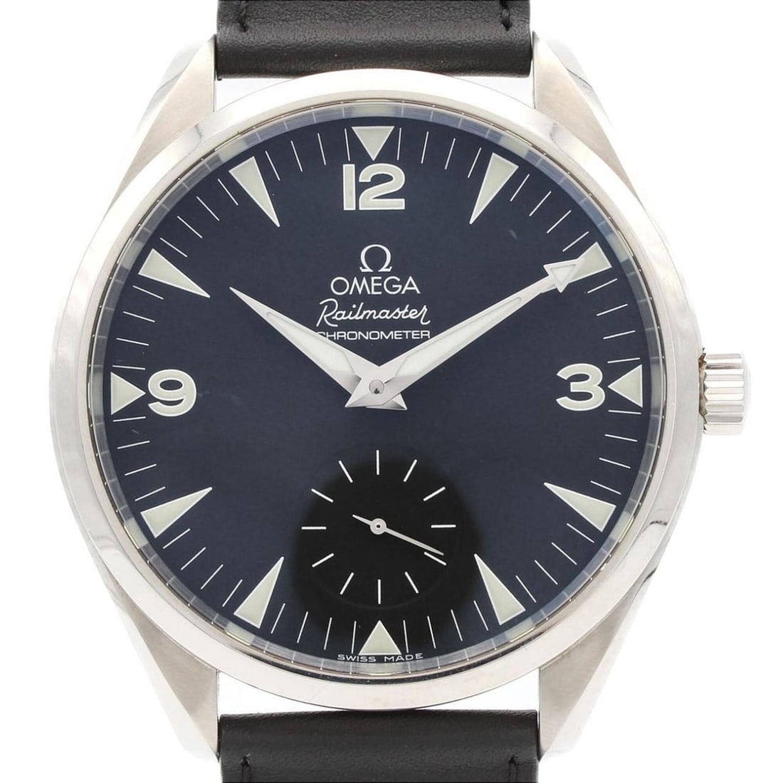 Omega Railmaster 2806.52.37 Stainless Steel Watch, Manual Winding: --- Catalog ---Category: SizeCase Diameter: 49mm / 1.93''Category: DesignType: WristwatchGender: MenColor (Dial): BlackMaterial (Case): Stainless steelCategory: GeneralMPN: 2806.52.37Brand: OmegaCateg