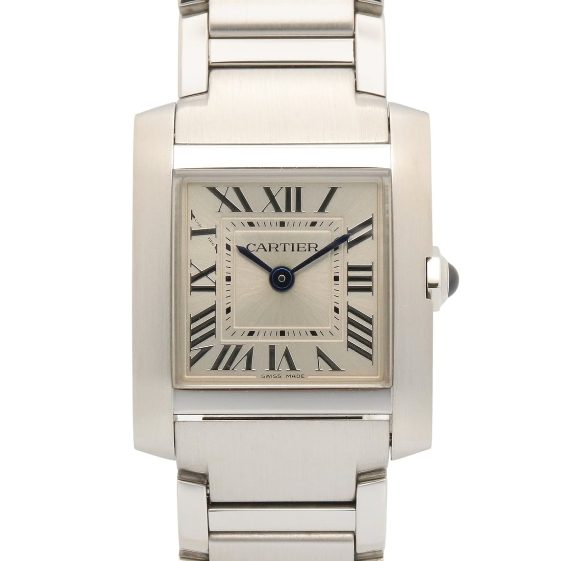Cartier Tank Française SM Watch, Stainless Steel, Ladies, Silver Tone, WSTA0065: --- Catalog ---Category: SizeWrist Size: 16cm / 6.29''Case Diameter: 21mm / 0.83''Category: DesignType: WristwatchGender: WomenColor (Dial): SilverMaterial (Band): Stainless steelMaterial (Case): Stai