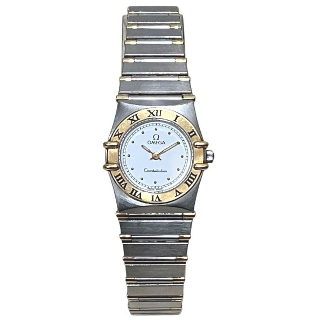 Omega Constellation Mini 795.1080 Quartz Watch for Women: --- Catalog ---Category: SizeWrist Size: 13.5cm / 5.31''Case Diameter: 28mm / 1.1''Category: DesignType: WristwatchGender: WomenColor (Dial): WhiteMaterial (Band): Stainless steel, Yellow goldMaterial