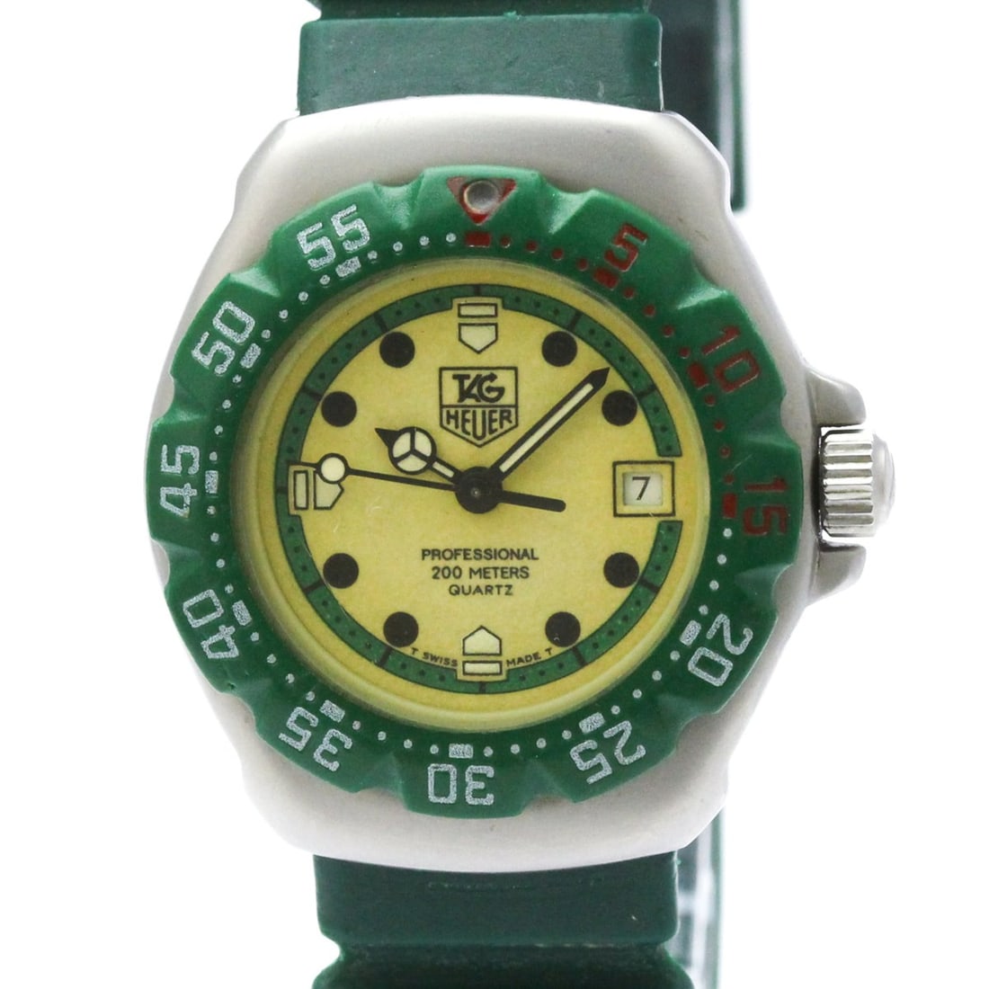 TAG HEUER Formula 1 Quartz Stainless Steel Quartz Ladies Watch 372.508: --- Catalog ---Category: SizeCase Diameter: 29mm / 1.14''Category: DesignType: WristwatchGender: WomenColor (Dial): IvoryMaterial (Band): RubberMaterial (Case): Rubber, Stainless steelCategory: Genera