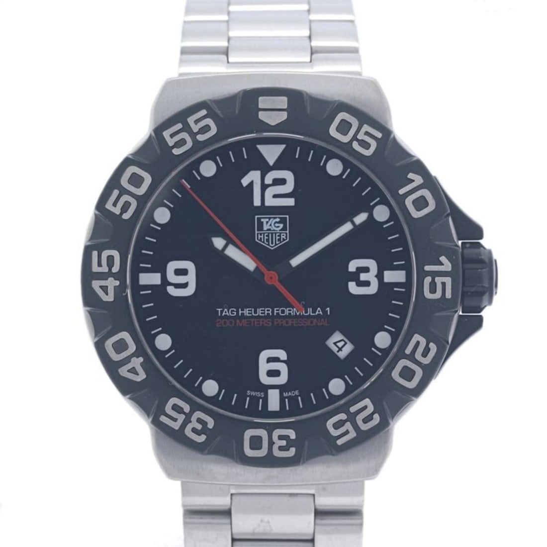 TAG Heuer Formula 1 Date WAH1110.BA0858 Men's Watch Stainless Steel 40384: --- Catalog ---Category: SizeWrist Size: 20.5cm / 8.07''Case Diameter: 41mm / 1.61''Category: DesignType: WristwatchGender: MenColor (Dial): BlackMaterial (Band): Stainless steelMaterial (Case): Stain