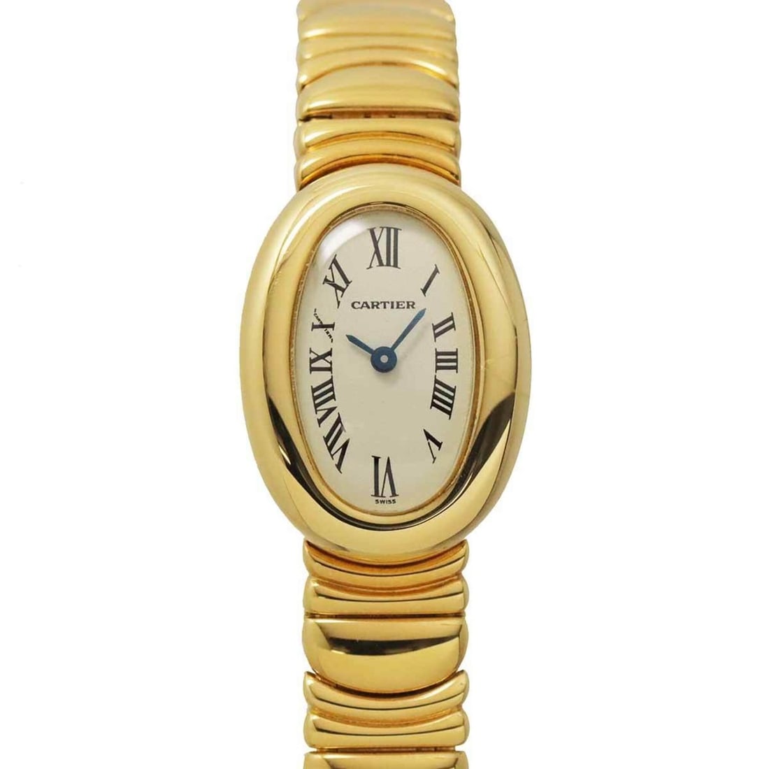 Cartier Mini Baignoire W15109D8 Women's Watch, Ivory, 18K Yellow Gold, Quartz Watch: --- Catalog ---Category: SizeWrist Size: 15cm / 5.9''Case Diameter: 18mm / 0.71''Category: DesignType: WristwatchGender: WomenColor (Dial): IvoryMaterial (Band): Yellow gold (18K)Material (Case): Yell
