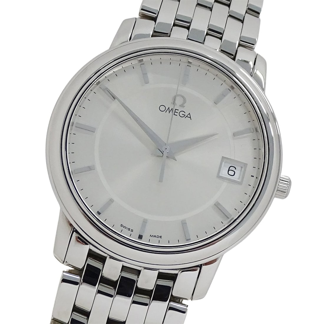 Omega De Ville Prestige 4510.31 Men's Watch, Brand Name, Date, Quartz, Stainless Steel (SS), Silver: --- Catalog ---Category: SizeWrist Size: 16.5cm / 6.49''Case Diameter: 34mm / 1.34''Category: DesignType: WristwatchGender: MenColor (Dial): SilverMaterial (Band): Stainless steelMaterial (Case): Stai