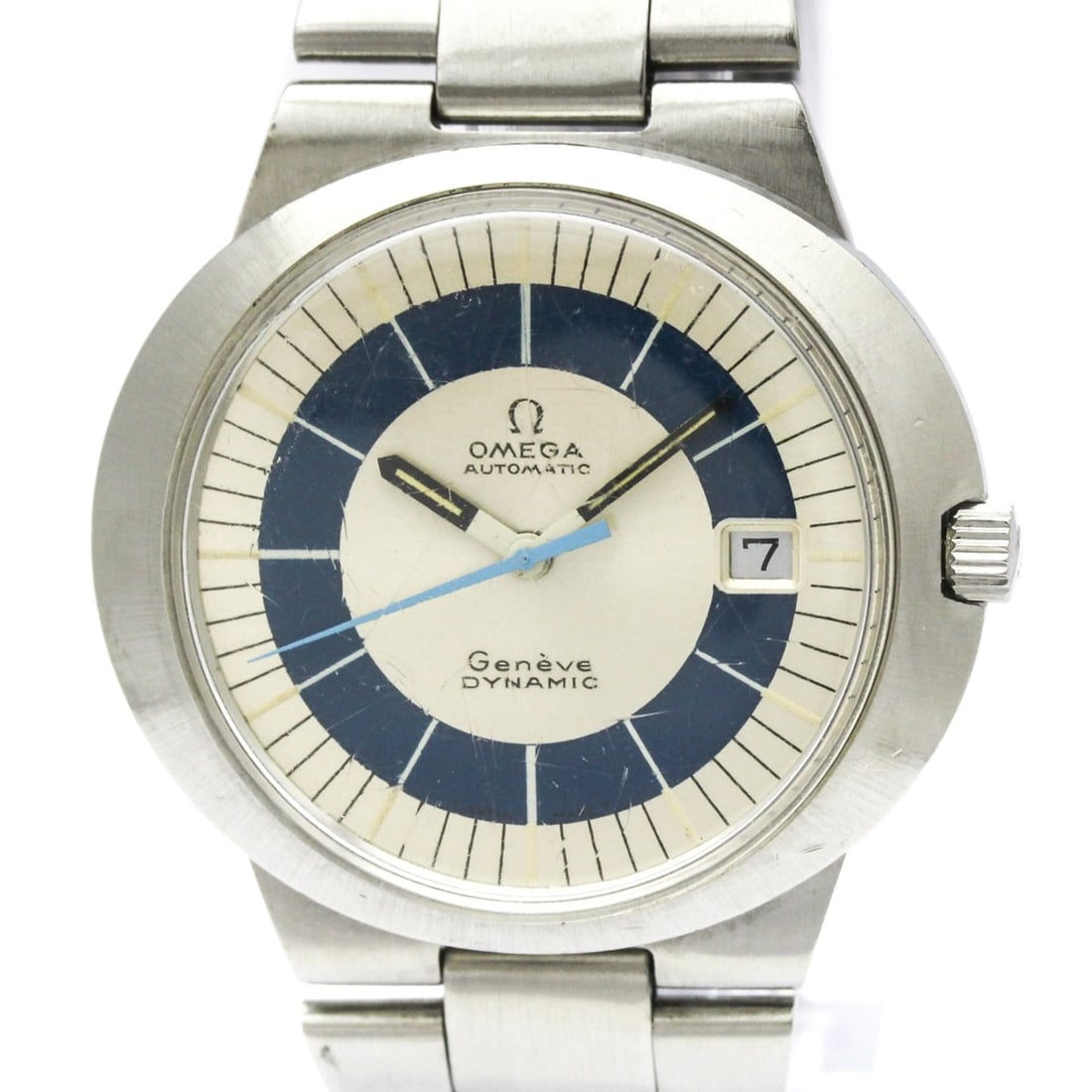 OMEGA Geneve Dynamic Cal 565 teel Automatic Watch 166.039 Vintage: --- Catalog ---Category: SizeCase Diameter: 41mm / 1.61''Category: DesignType: WristwatchStyle: Dress/FormalGender: MenColor (Dial): SilverMaterial (Band): Stainless steelMaterial (Case): Stainless st