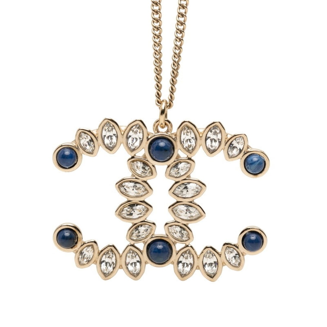 Chanel Coco Mark Bijou Necklace B19A Gold Plated Women's CHANEL: --- Catalog ---Category: SizePendant Size: 28.3mm x 36.5mm / 1.11'' x 1.43''Neck Circumference: 60 cm / 23.62''Category: DesignColor: GoldGender: WomenMaterial: Gold platingNecklace Type: NecklaceCate