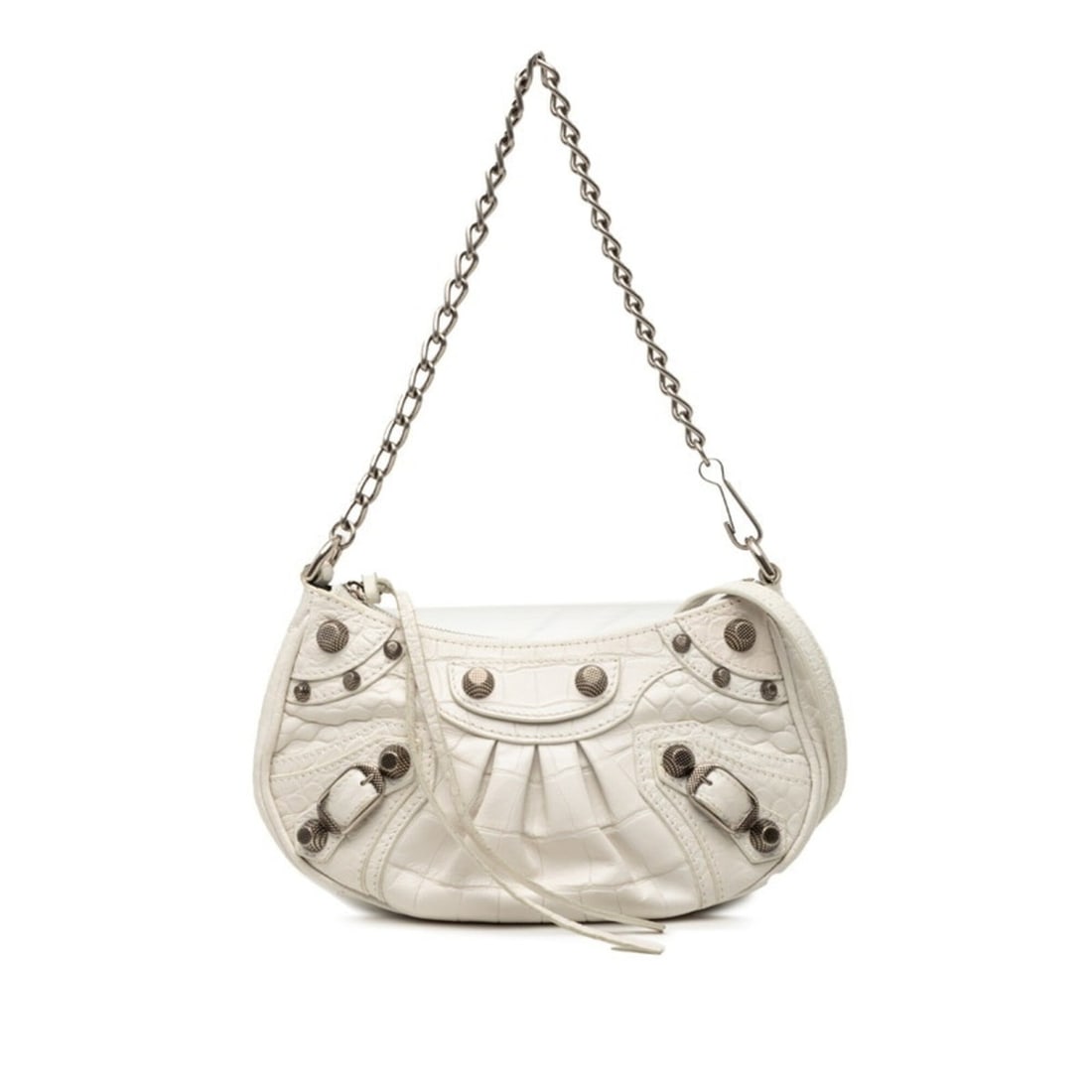 Balenciaga Le Cagole Mini XS Handbag Chain Shoulder Bag 2WAY 695814 White Leather Women's BALENCIAGA: --- Catalog ---Category: SizeSize (HxWxD): 12.5cm x 21cm x 4.5cm / 4.92'' x 8.26'' x 1.77''Category: DesignType: Handbag, Shoulder bagColor: WhiteGender: WomenMaterial: Leather Category: GeneralBrand:
