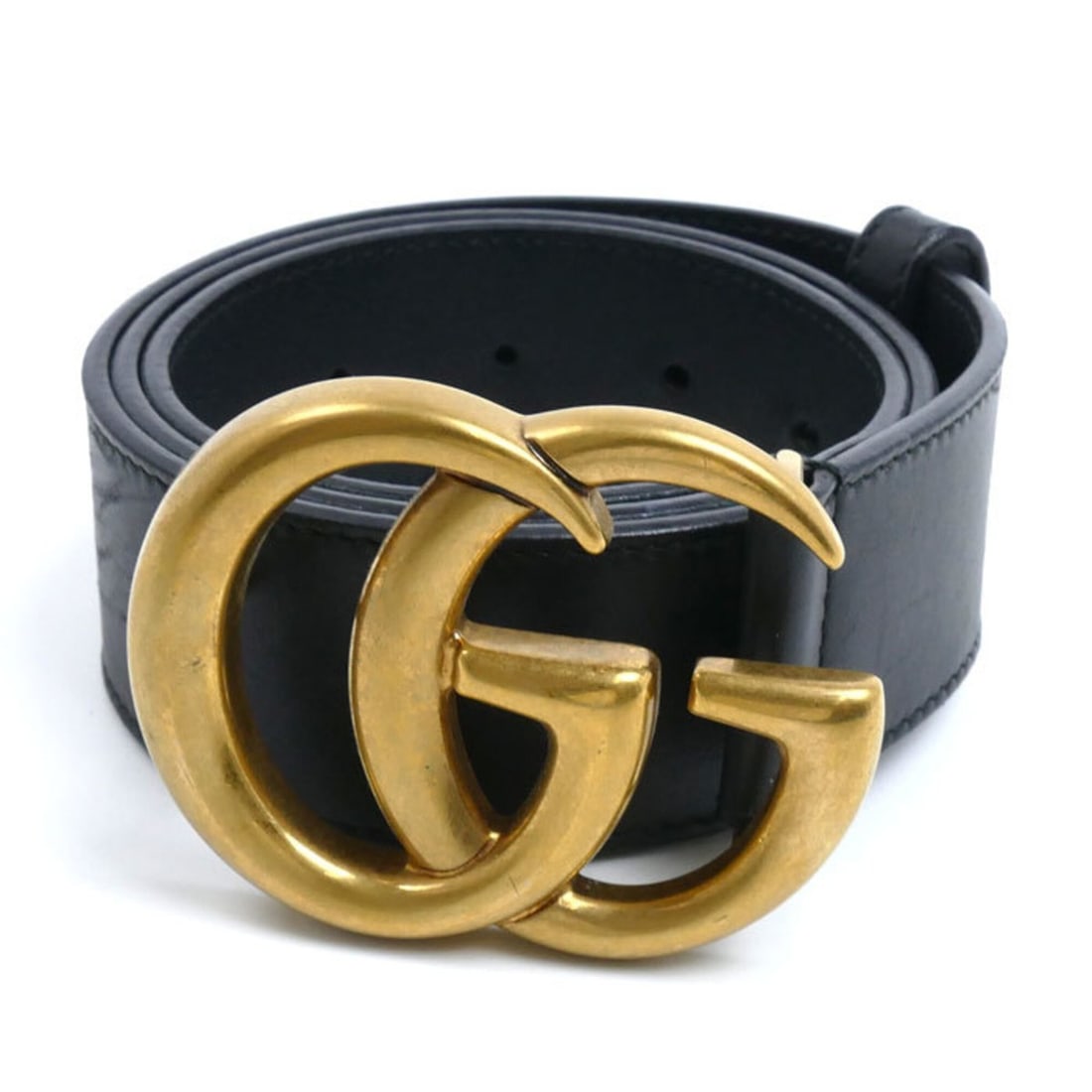 GUCCI GG Emblem Wide Belt, Black, 400593, Women's, Size 75-30: --- Catalog ---Category: SizeLength: 70cm - 80cm / 27.55'' - 31.49''Category: DesignType: Standard beltColor: BlackGender: WomenMaterial (Strap): Leather Category: GeneralMPN: 400593Brand: GucciCountr