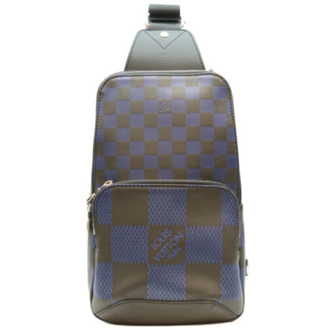 LOUIS VUITTON N50024 Damier Infini 3D Avenue Sling Bag Body Black Blue Men's: --- Catalog ---Category: SizeSize (HxWxD): 32cm x 18cm x 6cm / 12.59'' x 7.08'' x 2.36''Category: DesignType: Sling bagColor: Black, BlueGender: MenMaterial: Damier Infini Category: GeneralBrand: Loui
