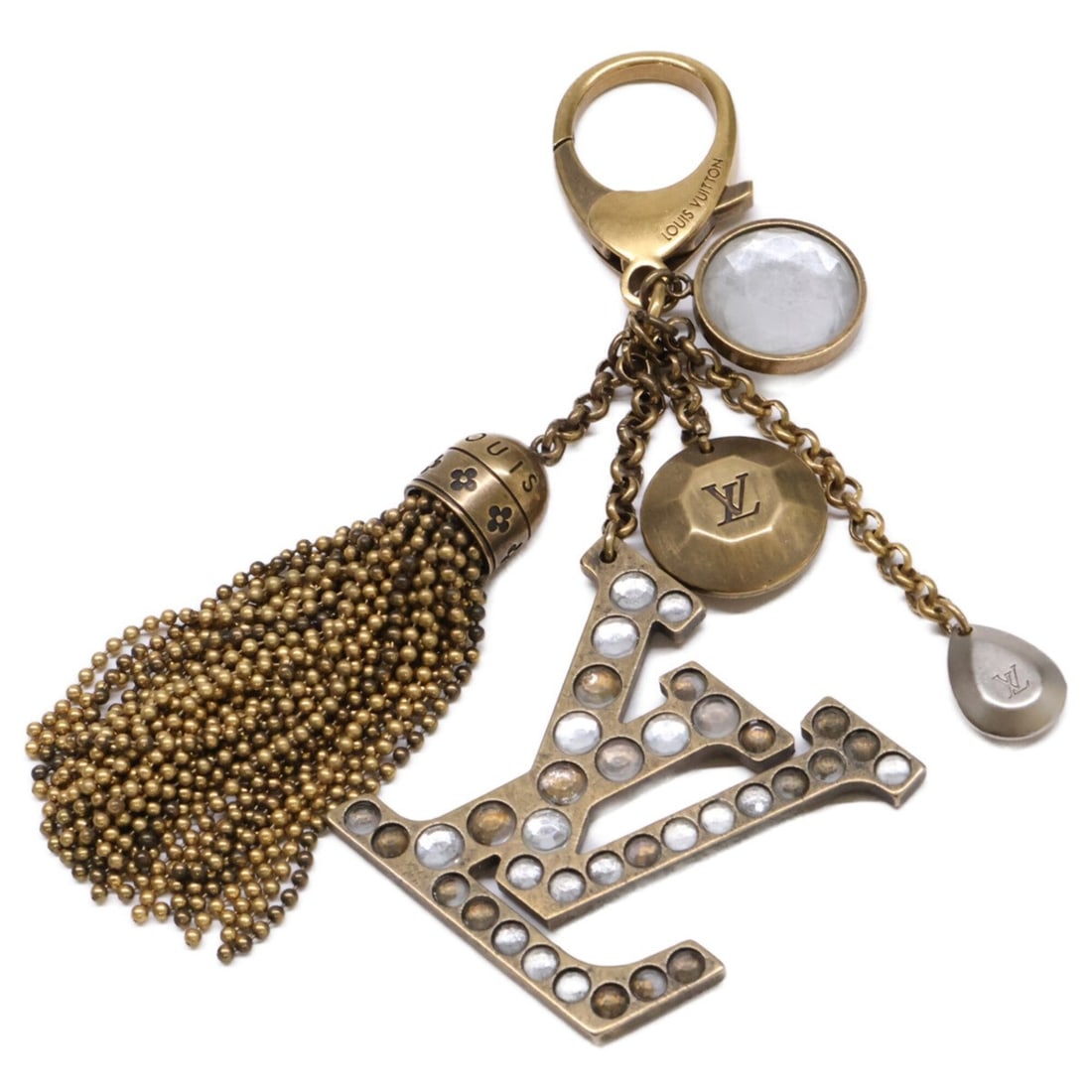 LOUIS VUITTON M65724 Bijou Sac Calypso Bag Charm Keychain Gold Women's (1 of 7)