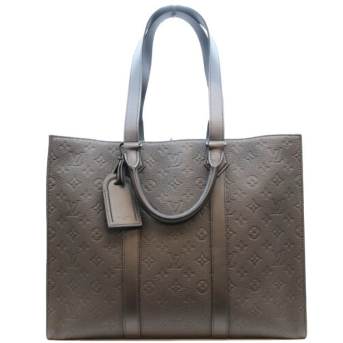 LOUIS VUITTON M24786 Monogram Taurillon Leather Sac Plat 24H 2-Way Bag Tote Black Men's: --- Catalog ---Category: SizeSize (HxWxD): 33cm x 41cm x 14cm / 12.99'' x 16.14'' x 5.51''Category: DesignType: Tote bagColor: BlackGender: MenMaterial: Monogram Category: GeneralBrand: Louis Vuitton-