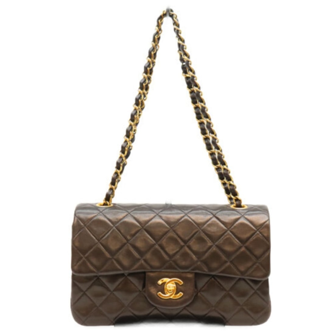 CHANEL A01113 Lambskin Matelassé 23 Bag Shoulder Black Gold Hardware Women's: --- Catalog ---Category: SizeSize (HxWxD): 14cm x 23.5cm x 7cm / 5.51'' x 9.25'' x 2.75''Category: DesignType: Shoulder bagColor: BlackGender: WomenMaterial: Leather Hardware Color: GoldLeather/Fur Ty