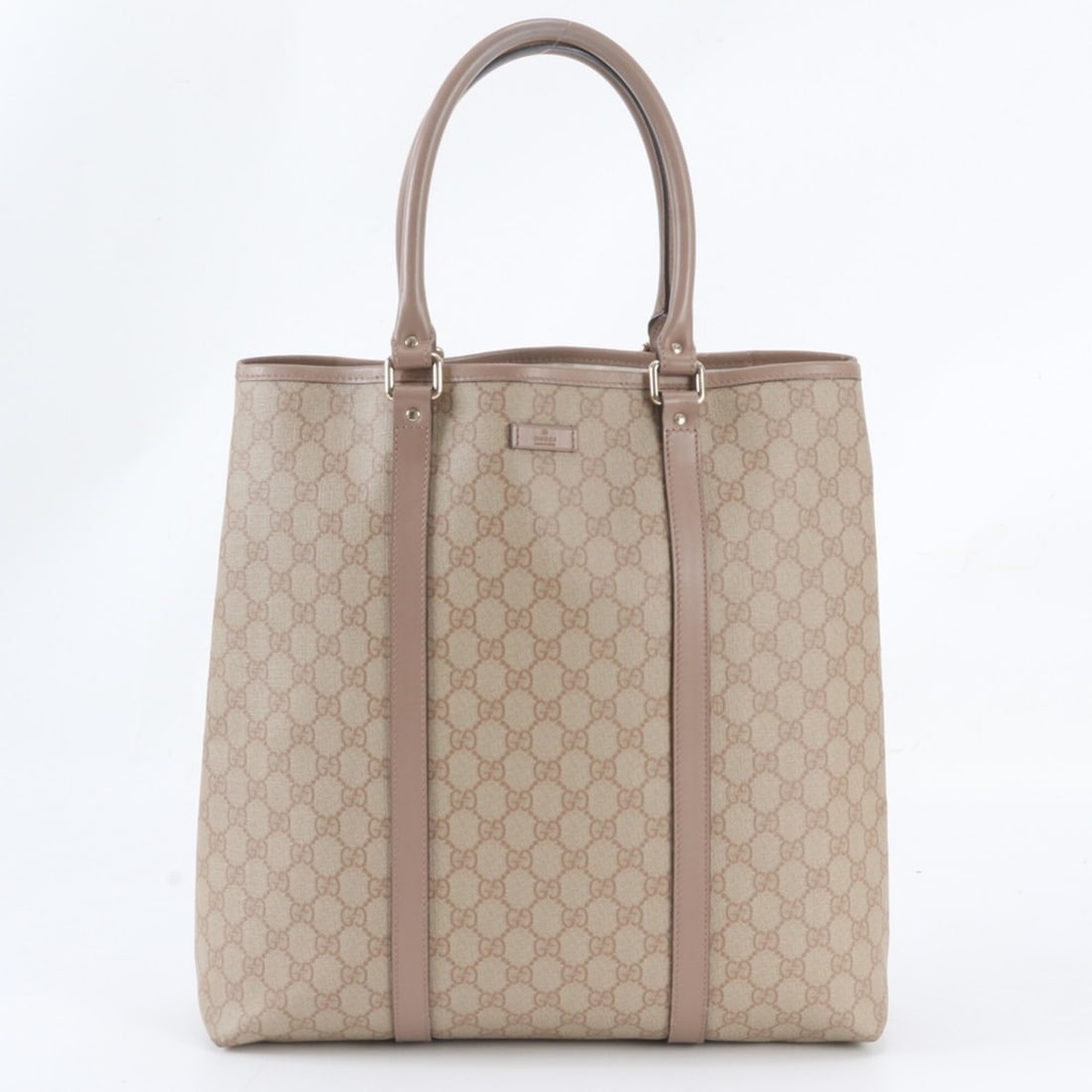 Gucci GG Supreme Sherry Line 223668 Leather Tote Bag Handbag Shoulder for Women: --- Catalog ---Category: SizeSize (HxWxD): 39cm x 38cm x 12cm / 15.35'' x 14.96'' x 4.72''Handle Length: 47cm / 18.5''Category: DesignType: Handbag, Shoulder bag, Tote bagColor: Pink beigeGender: Wome