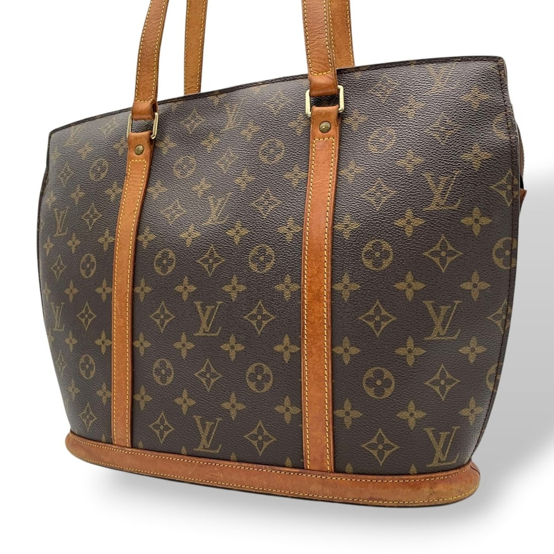 Louis Vuitton Monogram Babylon Tote Bag Shoulder Handbag Brown Gold Hardware B: --- Catalog ---Category: SizeSize (HxWxD): 31cm x 35cm x 11cm / 12.2'' x 13.77'' x 4.33''Category: DesignType: Handbag, Shoulder bag, Tote bagColor: BrownGender: WomenMaterial: PVC , Leather Category: