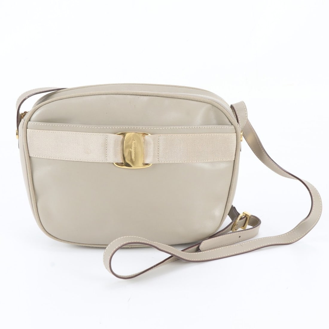Salvatore Ferragamo Vara BA214183 Leather Shoulder Bag - Brand Name Women's (1 of 8)
