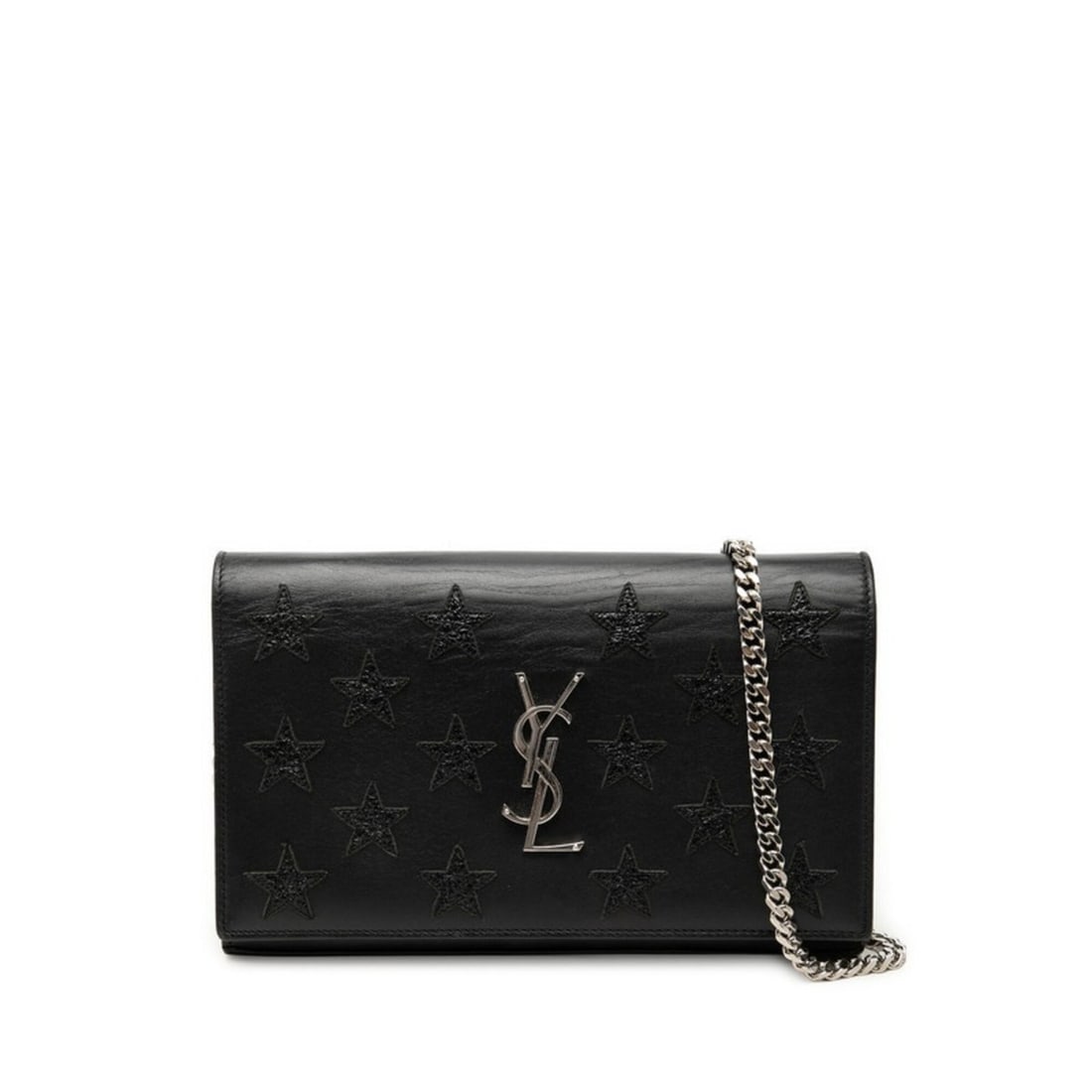 Saint Laurent Star YSL Logo Chain Shoulder Bag Wallet INN442015 0616 Black Leather Women's SAINT: --- Catalog ---Category: SizeSize (HxWxD): 14cm x 22.5cm x 3cm / 5.51'' x 8.85'' x 1.18''Category: DesignType: Shoulder bagColor: BlackGender: WomenMaterial: Leather Category: GeneralMPN: INN442015 06