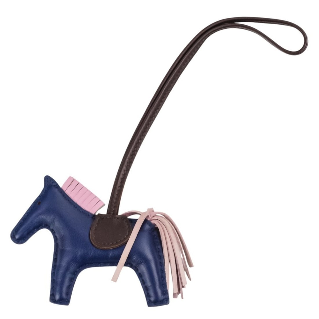 HERMES Agneau Milo Rodeo PM Leather Charm Blue Saphir Mauve Sylvestre Rouge Sellier Women's (1 of 10)
