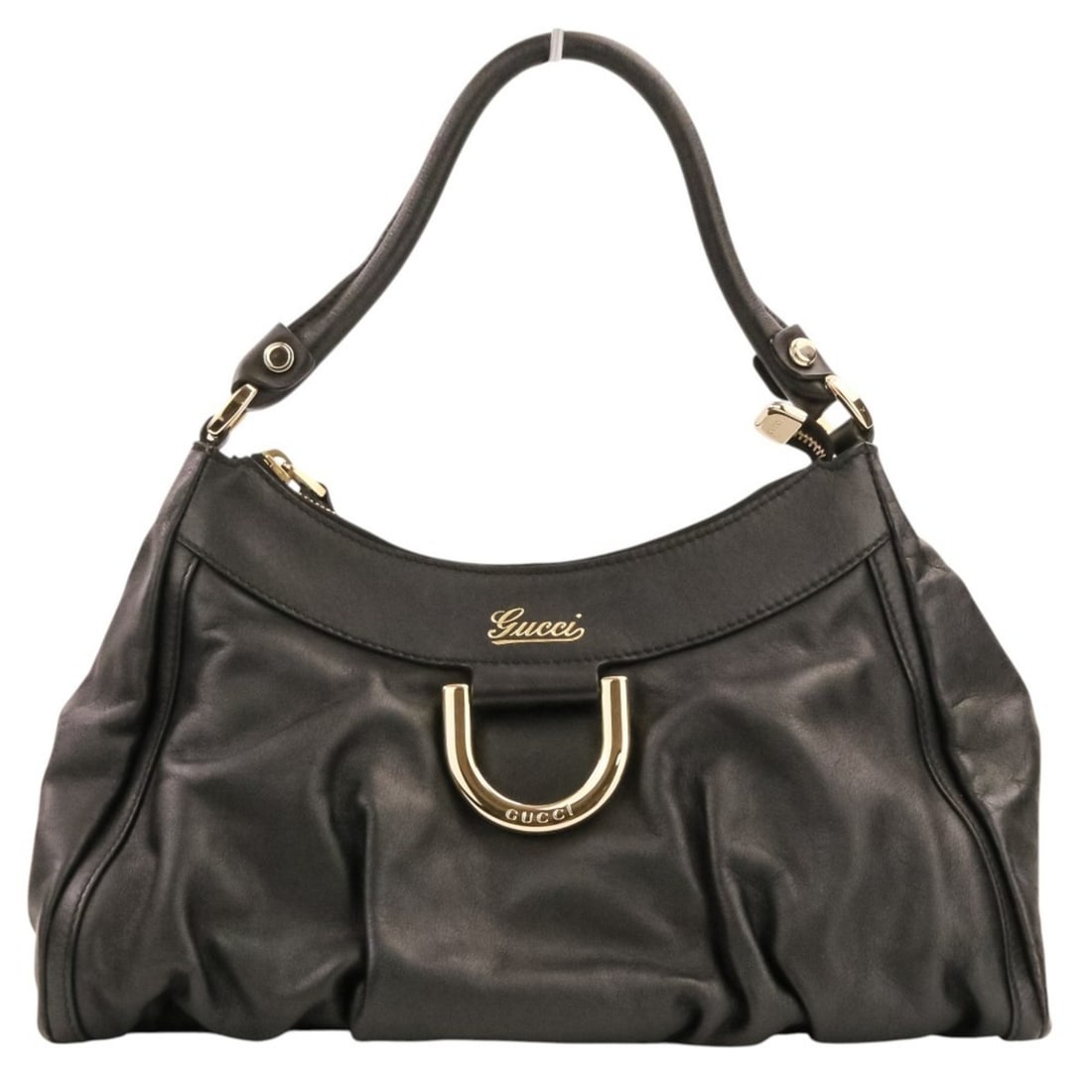 GUCCI Leather One-Shoulder Bag Handbag 190525 493075 Black Women's: --- Catalog ---Category: SizeSize (HxWxD): 20cm x 30cm x 11cm / 7.87'' x 11.81'' x 4.33''Strap Length: 36cm / 14.17''Category: DesignType: Handbag, Shoulder bagColor: BlackGender: WomenMaterial: Leath