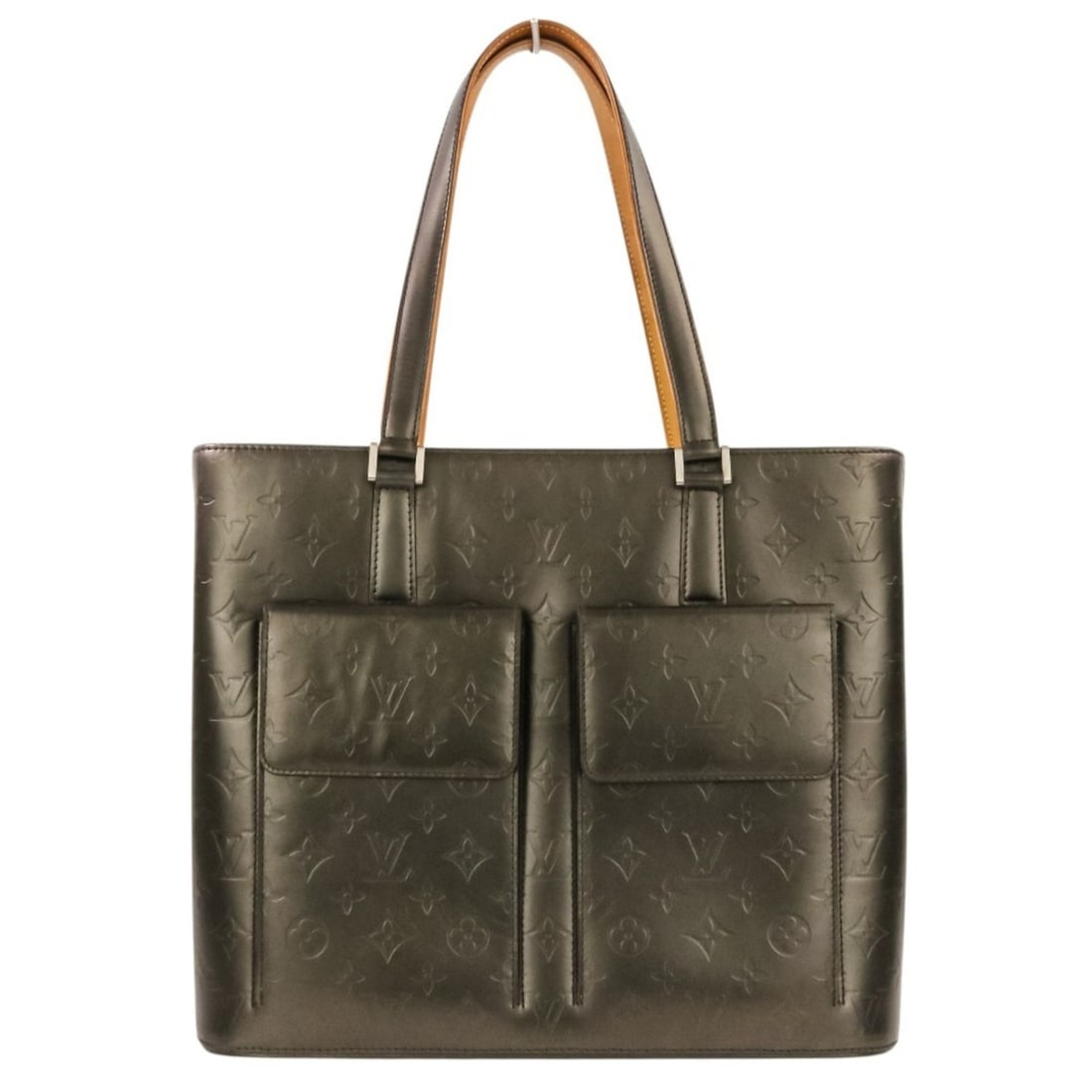 Louis Vuitton Monogram Mat Wilwood Tote Bag M55102 Gray Women's: --- Catalog ---Category: SizeSize (HxWxD): 31cm x 36cm x 10.5cm / 12.2'' x 14.17'' x 4.13''Handle Length: 55cm / 21.65''Category: DesignType: Tote bagColor: Metallic grayGender: WomenMaterial: Monogra