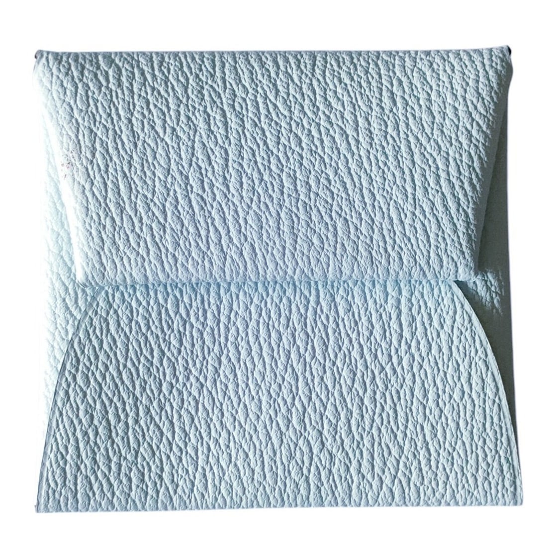 HERMES Hermes Leather Chevre Bastia Wallet/Coin Case Y Stamp Light Blue Women's: --- Catalog ---Category: SizeSize (HxWxD): 8cm x 8.3cm / 3.14'' x 3.26''Category: DesignType: Coin purse/coin caseColor: Light blueGender: WomenMaterial: Leather , Chevre leather Category: GeneralLine