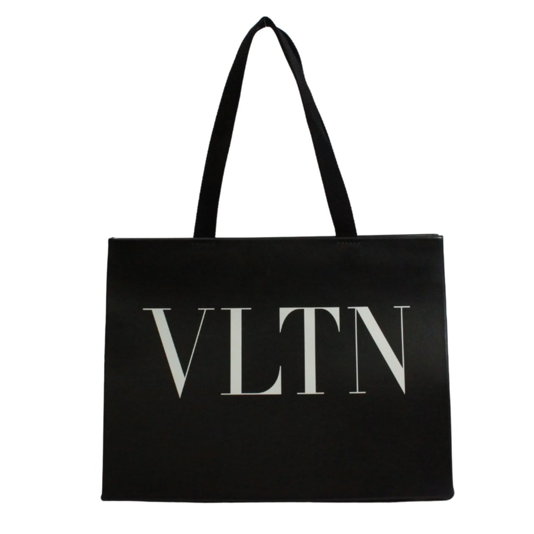 VALENTINO VLTN Logo Tote Bag, Leather, Black, Men's & Women's: --- Catalog ---Category: SizeSize (HxWxD): 26cm x 34cm x 14cm / 10.23'' x 13.38'' x 5.51''Category: DesignType: Tote bagColor: BlackGender: Men,WomenMaterial: Leather Category: GeneralBrand: Valentino