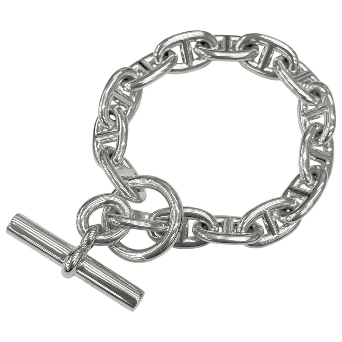 HERMES Chaine d'Ancre MM Bracelet, SV925, Bangle, Men's & Women's: --- Catalog ---Category: SizeLength: 16cm / 6.29''Category: DesignType: Charm braceletColor: SilverGender: Men,WomenMaterial: Silver 925Category: GeneralBrand: Hermes--- Item List ---Section: Conditio