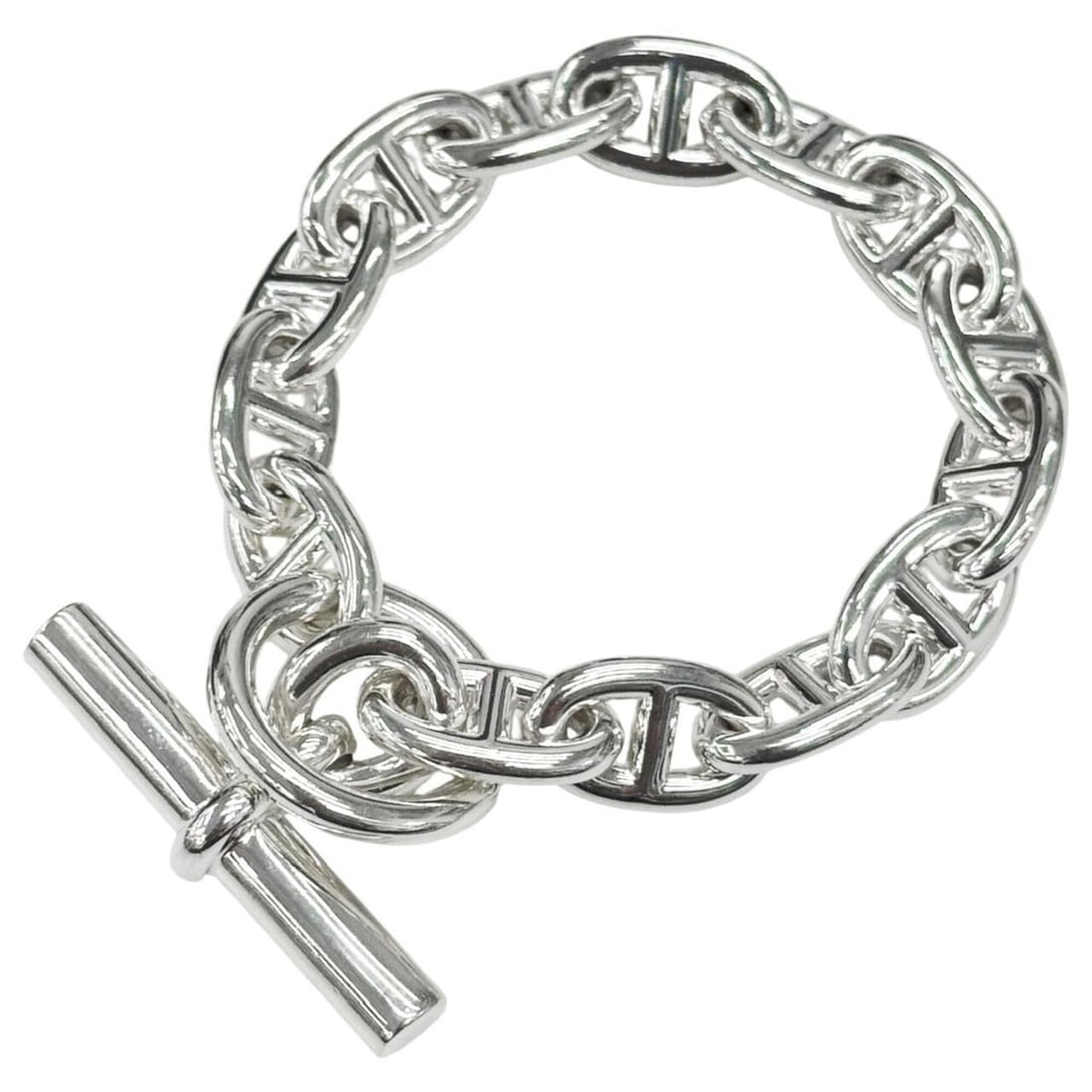 HERMES Chaine d'Ancre MM Bracelet, SV925, Bangle, Men's & Women's: --- Catalog ---Category: SizeLength: 18.5cm / 7.28''Category: DesignType: Charm braceletColor: SilverGender: Men,WomenMaterial: Silver 925Category: GeneralBrand: Hermes--- Item List ---Section: Condit