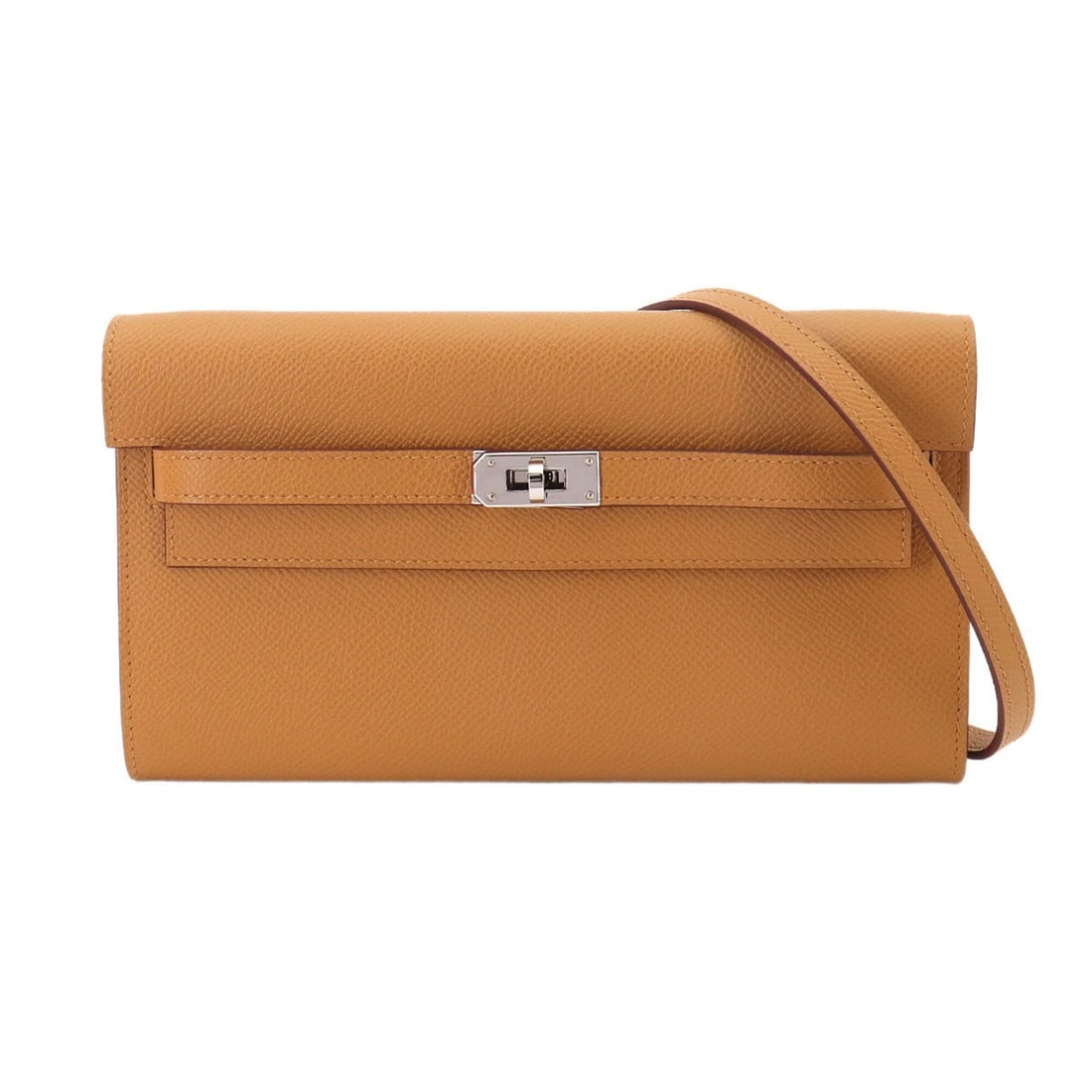 Hermes Kelly To Go Shoulder Wallet, Bi-fold Long Epsom Leather, Natural, W Stamp.: --- Catalog ---Category: SizeSize (HxWxD): 11.5cm x 20.5cm x 2.5cm / 4.52'' x 8.07'' x 0.98''Category: DesignType: Chain/Shoulder walletColor: NaturalGender: WomenMaterial: Epsom leather Category: Gen