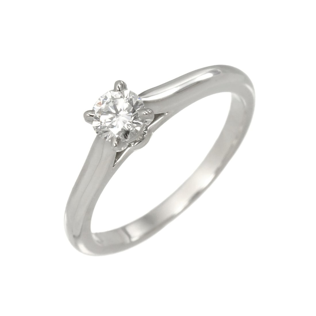 Cartier 1895 Solitaire Ring #47, 0.25ct Diamond, E VVS2 Clarity, Platinum.: --- Catalog ---Category: SizeUS Size: 4Brand Size: 47Category: DesignType: Band ringGender: WomenMaterial: Platinum 950Category: GeneralBrand: Cartier--- Item List ---Section: ConditionRanking: Rank S