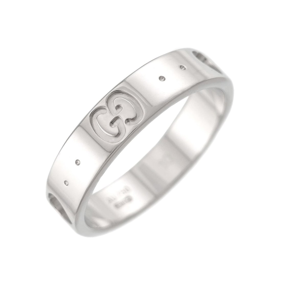 Gucci Icon Amor #10 Ring, 18K WG (White Gold 750): --- Catalog ---Category: SizeJP Size: 10US Size: 5.5Category: DesignType: Band ringGender: WomenMaterial: White gold (18K)Category: GeneralBrand: Gucci--- Item List ---Section: ConditionRanking: Rank 