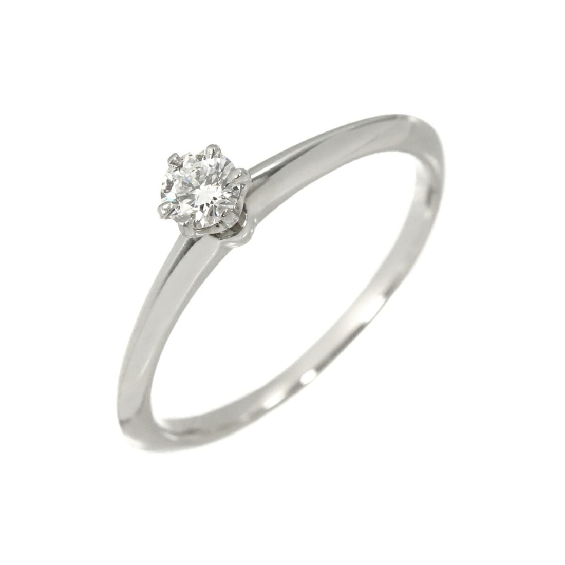 Tiffany & Co. Solitaire Diamond Ring, 0.22ct, D VVS1, EX 1, Platinum.: --- Catalog ---Category: SizeJP Size: 16US Size: 8Category: DesignType: Band ringGender: WomenMaterial: Platinum 950Category: GeneralBrand: Tiffany--- Item List ---Section: ConditionRanking: Rank SA U