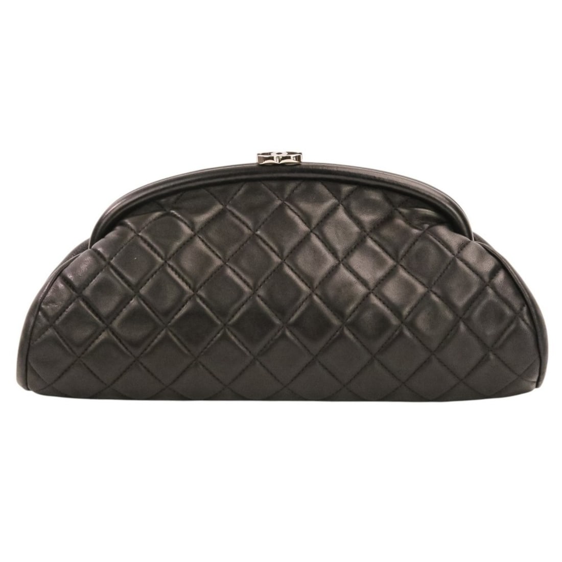 CHANEL Timeless Quilted Coco Mark Leather Clasp Clutch Bag, Black, Women's: --- Catalog ---Category: SizeSize (HxWxD): 14cm x 28cm x 5cm / 5.51'' x 11.02'' x 1.96''Category: DesignType: Clutch bagColor: BlackGender: WomenClosure: Ball claspMaterial: Leather Category: GeneralB